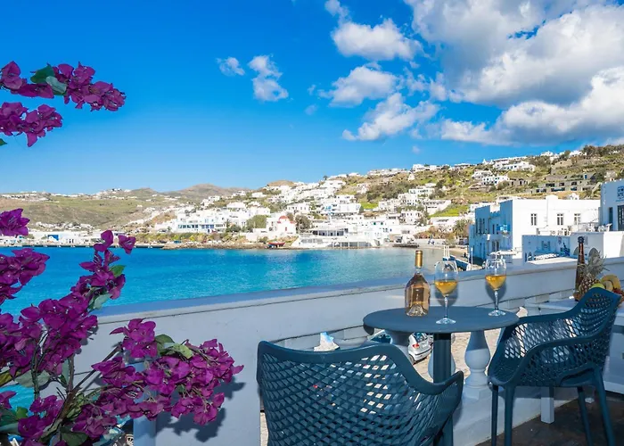 Mykonian Old Port With Sea View