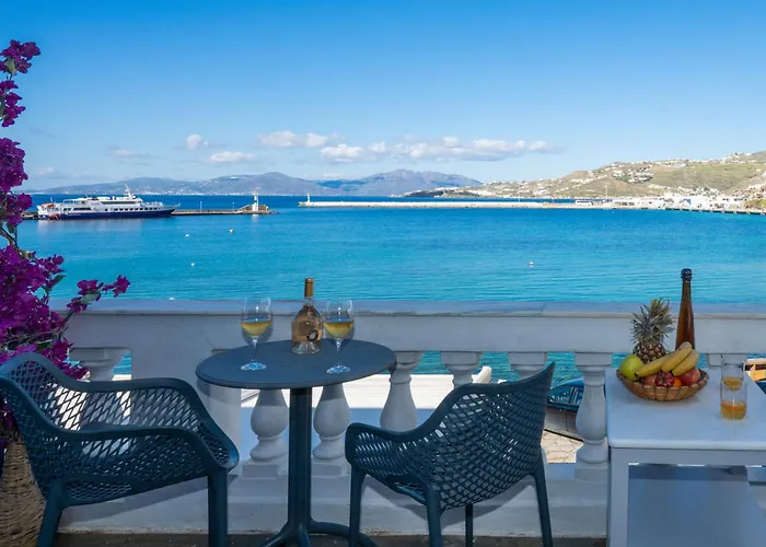 Mykonian Old Port With Sea View