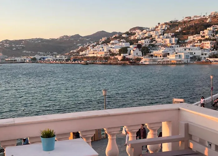 Mykonian Old Port With Sea View